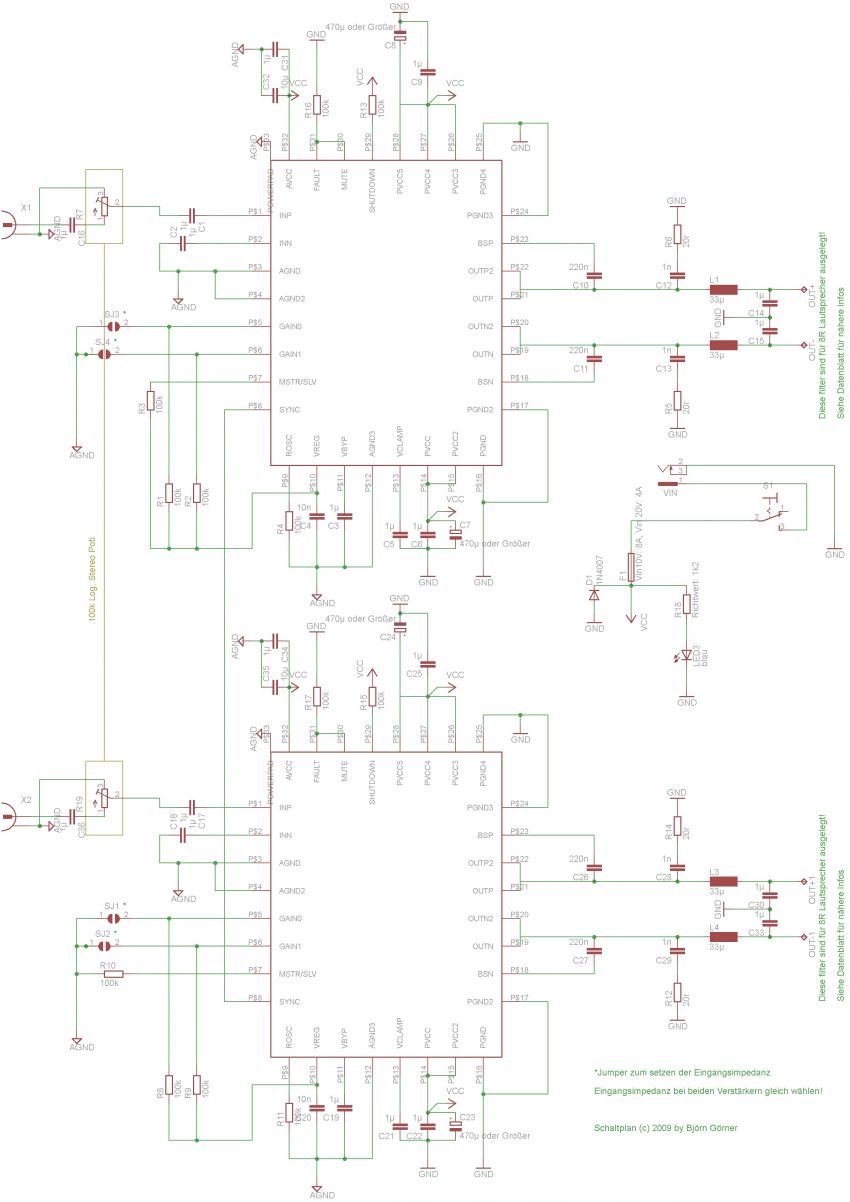 GSG-Elektronik - 2X40W Class D Amp